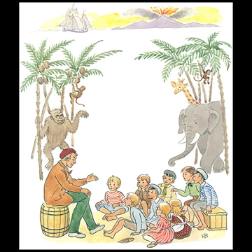 Plate #3 from “Peter’s Old House” by Elsa Beskow
