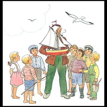 Plate #5 from “Peter’s Old House” by Elsa Beskow