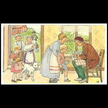 Plate #8 from “Peter’s Old House” by Elsa Beskow
