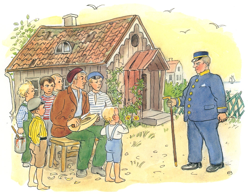 Plate #10 from “Peter’s Old House” by Elsa Beskow | The Official Tell Peter to Fix His House in Two Weeks