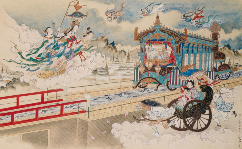 「地獄極楽めぐり図」 河鍋暁斎 （1869-1872年） | 画鬼・暁斎 KYOSAI 幕末明治のスター絵師と弟子コンドルより