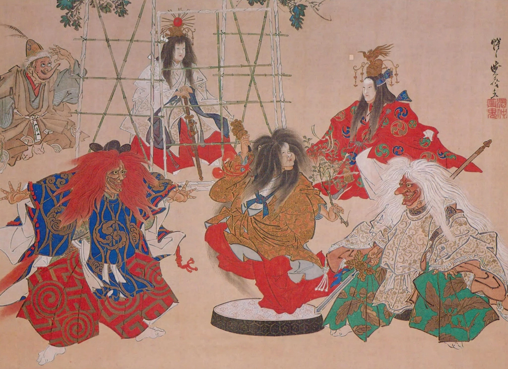 Kagura by Kawanabe Kyōsai | from Kyōsai: Kawanabe Kyōsai Kenkyūshi #16