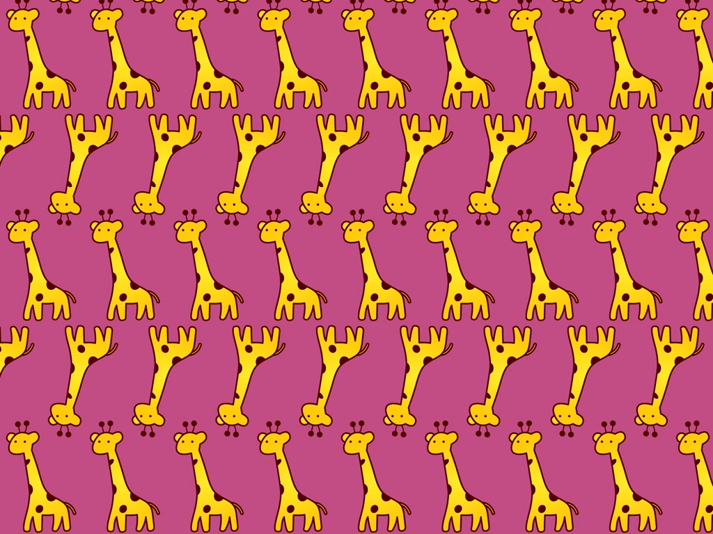 Set of 6 Giraffe Pattern Background Illustrations and Vectors | Pink
