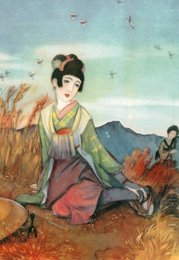 Otsuru, The Infant Pilgrim by Sudō Shigeru (1930) | from Sudō Shigeru Lyric Art Book