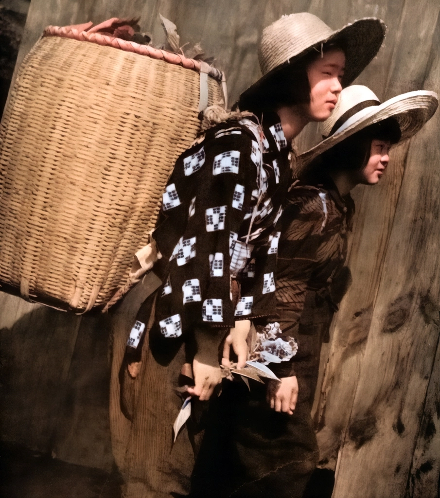 Peasantry Girl by Atsuhisa Sato | AI Colorization
