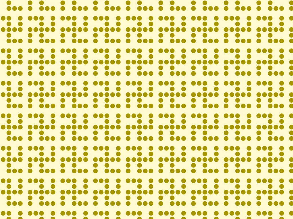 6種類のドットの卍柄背景のイラストとベクター | 黄色