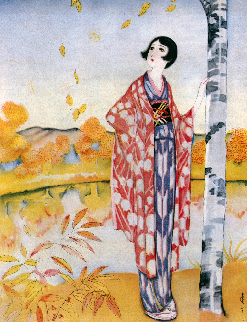 「落葉の唄」 須藤しげる （1931年） | 須藤しげる抒情画集より