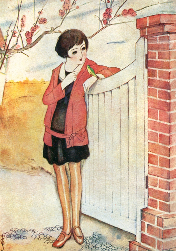 「青い鳥 （少女倶楽部より）」 須藤しげる （1929年） | 須藤しげる抒情画集より