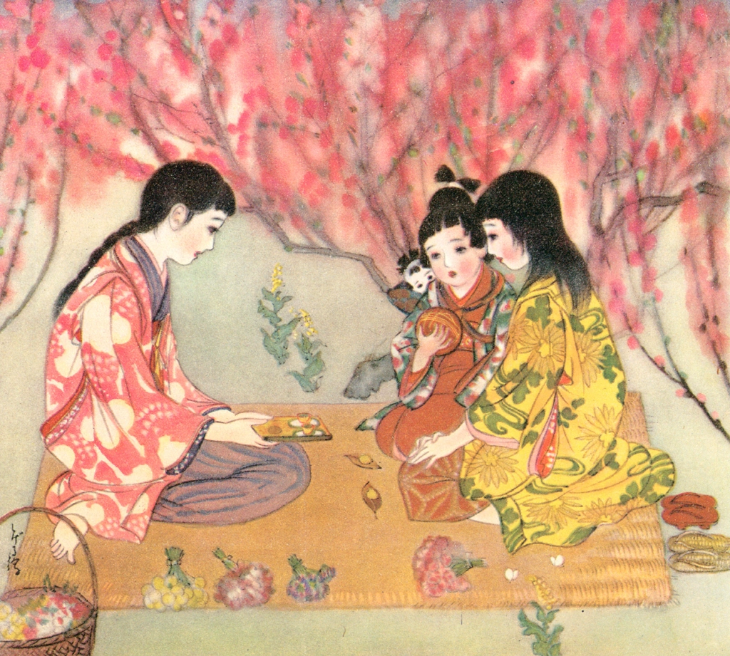 「幼き友 （少女倶楽部より）」 須藤しげる （1929年） | 須藤しげる抒情画集より