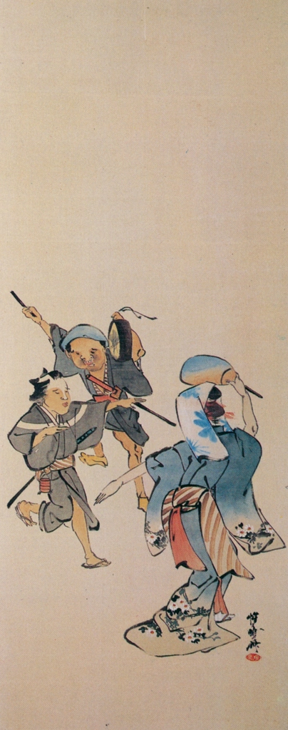 Entertainments Throughout the Year #7 by Kawanabe Kyōsai | from Ukiyo-e Masterpieces in European Collections: The British Museum I