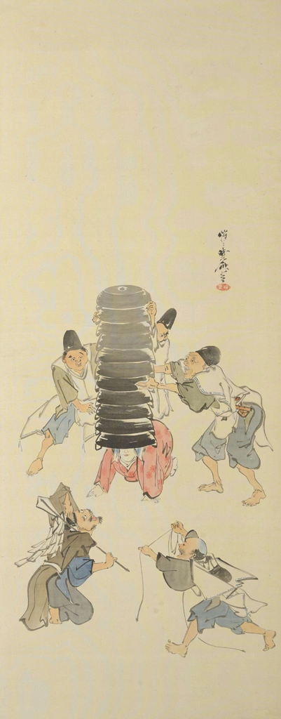 Entertainments Throughout the Year #9 by Kawanabe Kyōsai | from British Museum