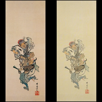 「風俗図屏風 12」 河鍋暁斎
