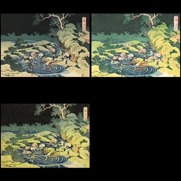 Fishing by Torchlight in Kai Province from Oceans of Wisdom by Katsushika Hokusai (1832-34)
