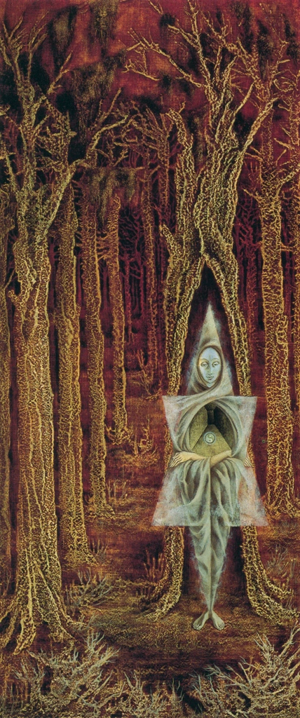 Ermitaño by Remedios Varo (1955) | from Remedios Varo Exhibition Catalog 1999