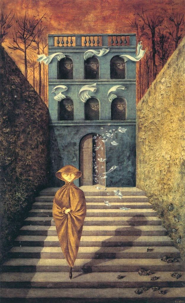 Rupture by Remedios Varo (1955) | from Remedios Varo Exhibition Catalog 1999