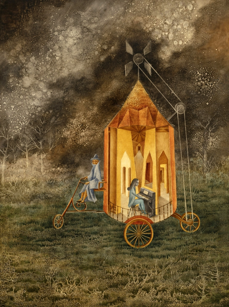 Roulotte by Remedios Varo (1955) | from The Art Institute of Chicago