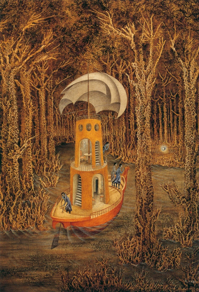 Hallazgo by Remedios Varo (1956) | from Remedios Varo Exhibition Catalog 1999