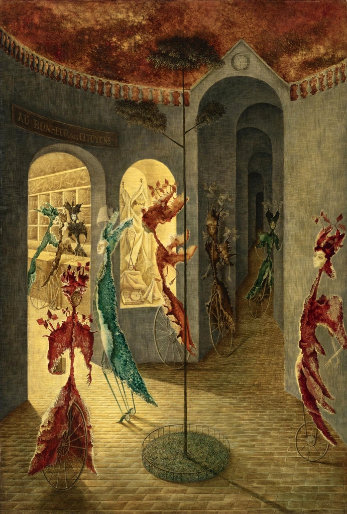 Au bonheur des dames by Remedios Varo (1956) | from Sotheby's