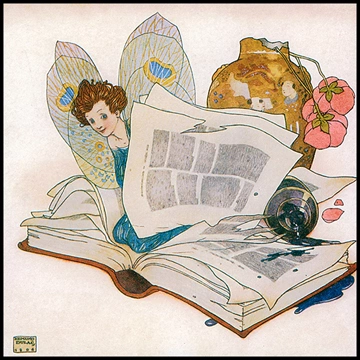 E was an exquisite elf by Edmund Dulac