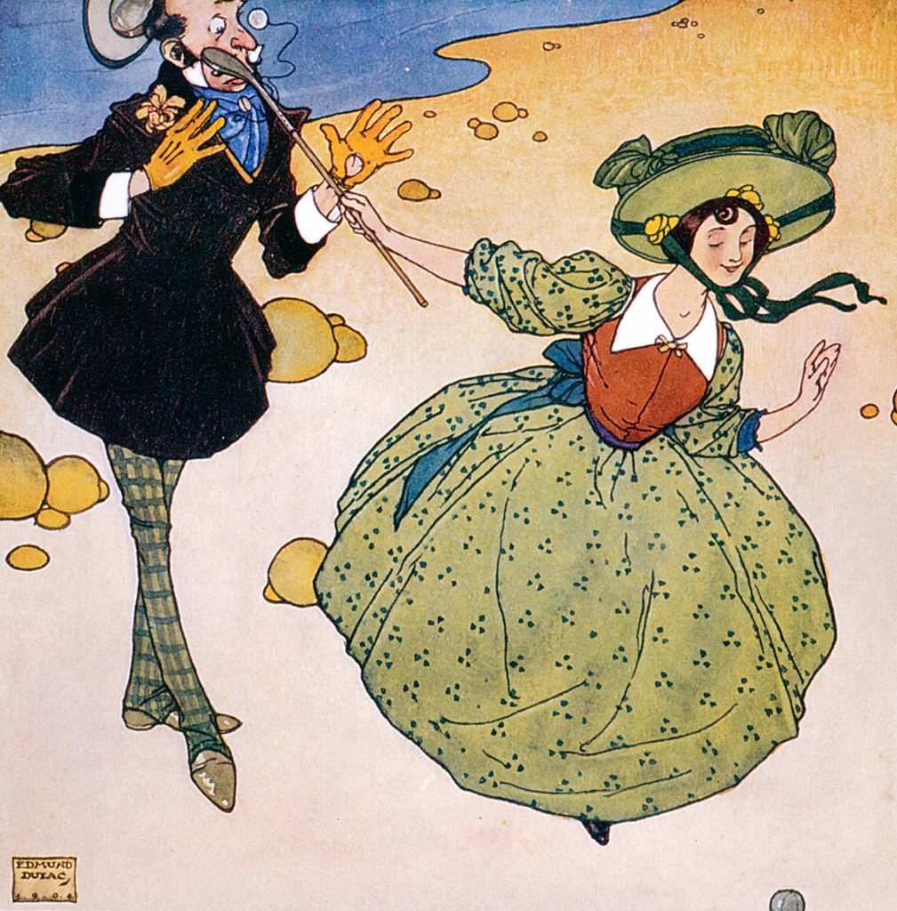 G was a giddy young girl by Edmund Dulac | from Lyrics Pathetic & Humorous from A to Z