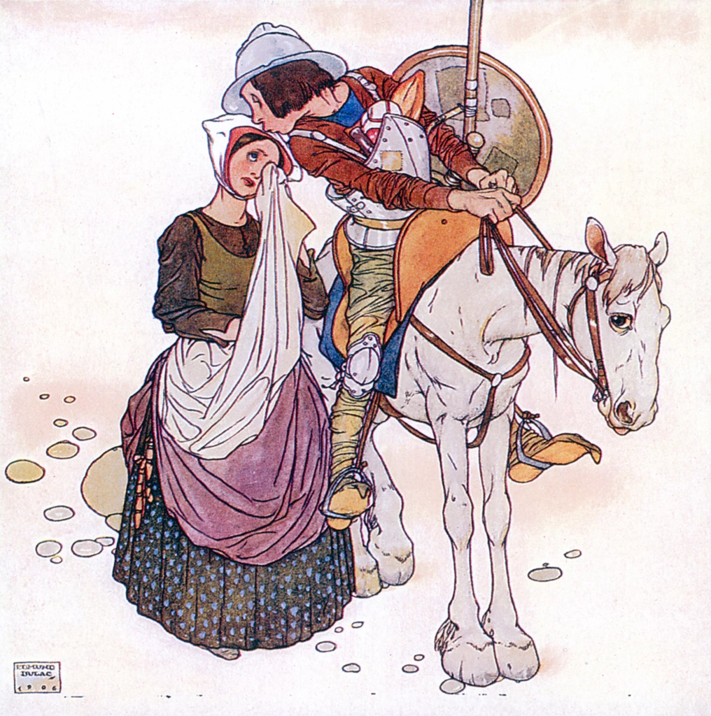 L was a Lorn little lass by Edmund Dulac | from Lyrics Pathetic & Humorous from A to Z