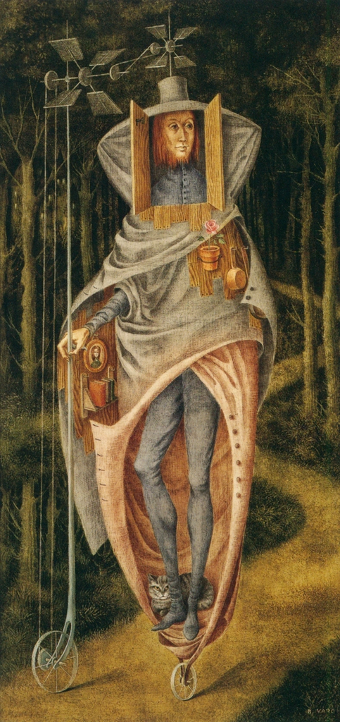 Vagabundo by Remedios Varo (1957) | from Remedios Varo Exhibition Catalog 1999