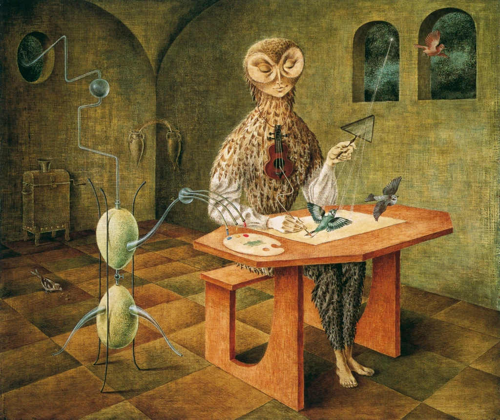Creación de las aves by Remedios Varo (1957) | from Remedios Varo Exhibition Catalog 1999