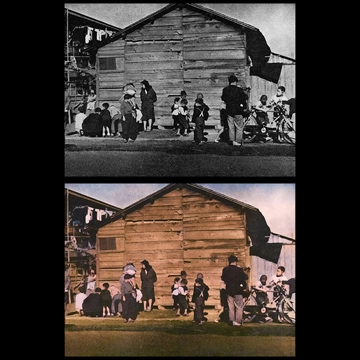 「月島小景」 平賀真 （1950年）