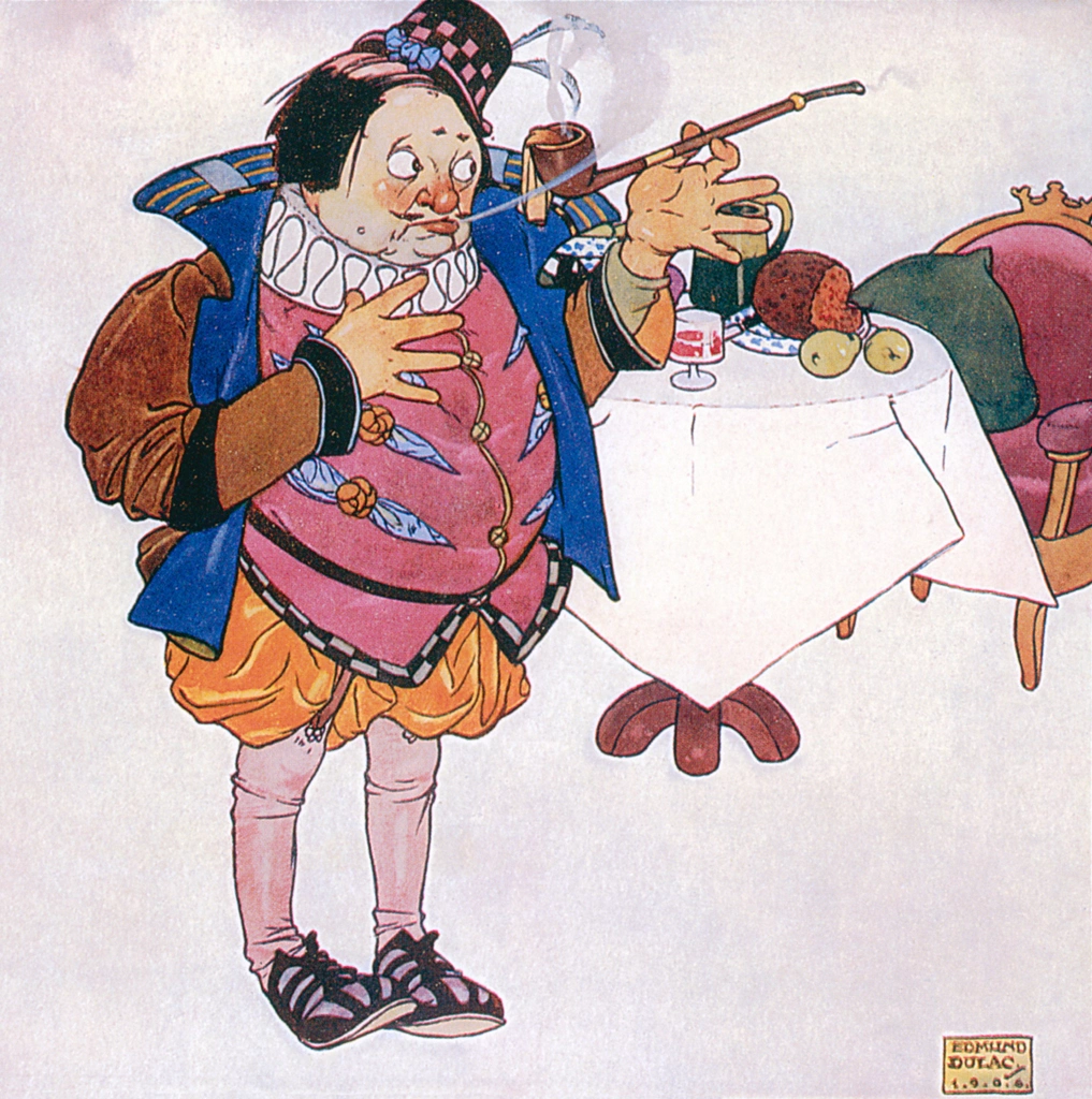 P was a proud, pompous prince by Edmund Dulac | from Lyrics Pathetic & Humorous from A to Z