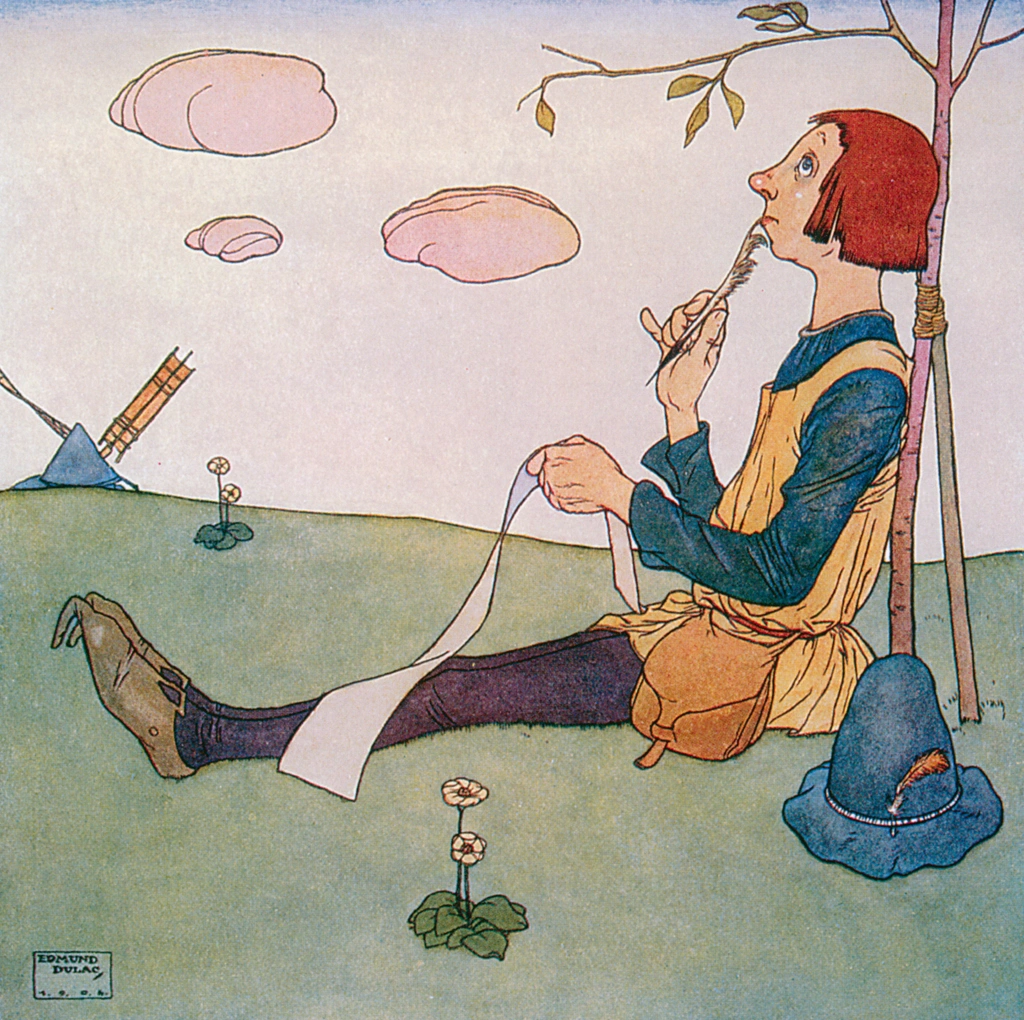 R was a rubicund rustic by Edmund Dulac | from Lyrics Pathetic & Humorous from A to Z