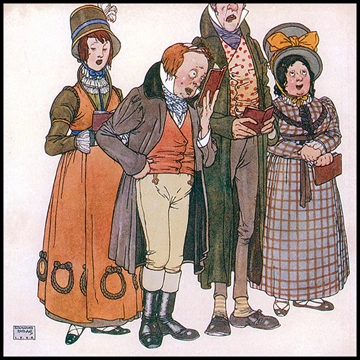 S was a short-sighted squire by Edmund Dulac