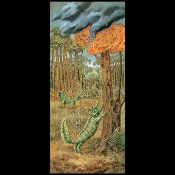 El gato heｌecho by Remedios Varo (1957)