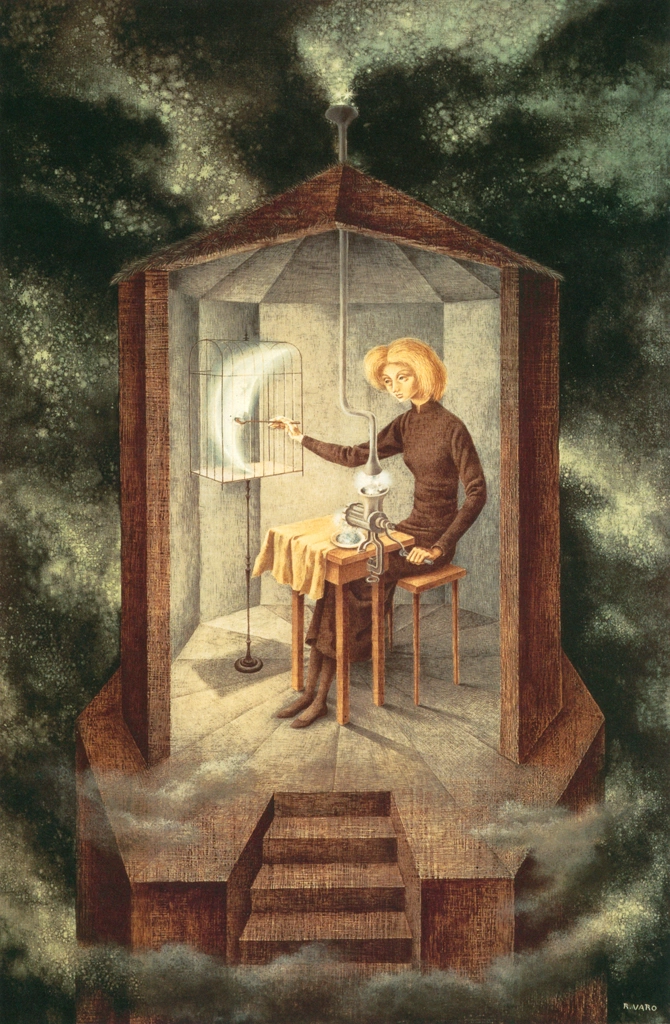 Papilla estelar by Remedios Varo (1958) | from Remedios Varo Exhibition Catalog 1999