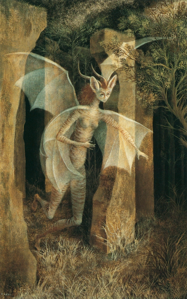 Personaje by Remedios Varo (1958) | from Remedios Varo Exhibition Catalog 1999
