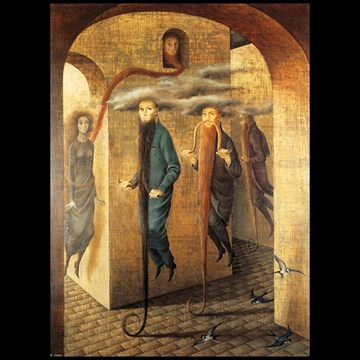 Locomoción capilar by Remedios Varo (1959)