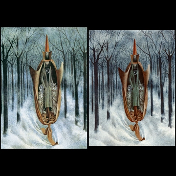 Esquiador by Remedios Varo (1960)
