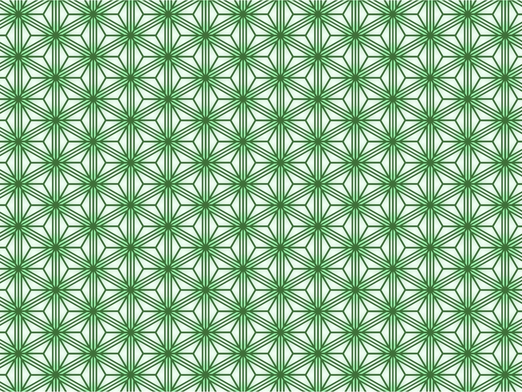 Set of 6 Hemp Leaf Pattern Illustrations and Vectors | Green and White