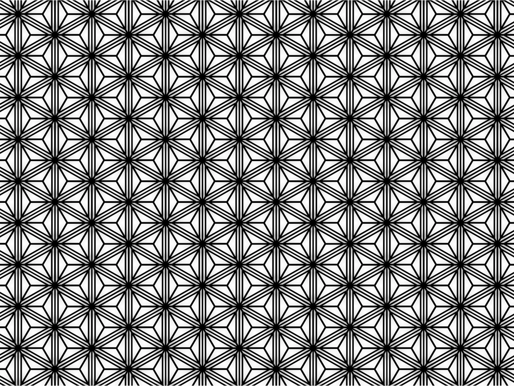 Set of 6 Hemp Leaf Pattern Illustrations and Vectors | Black and White