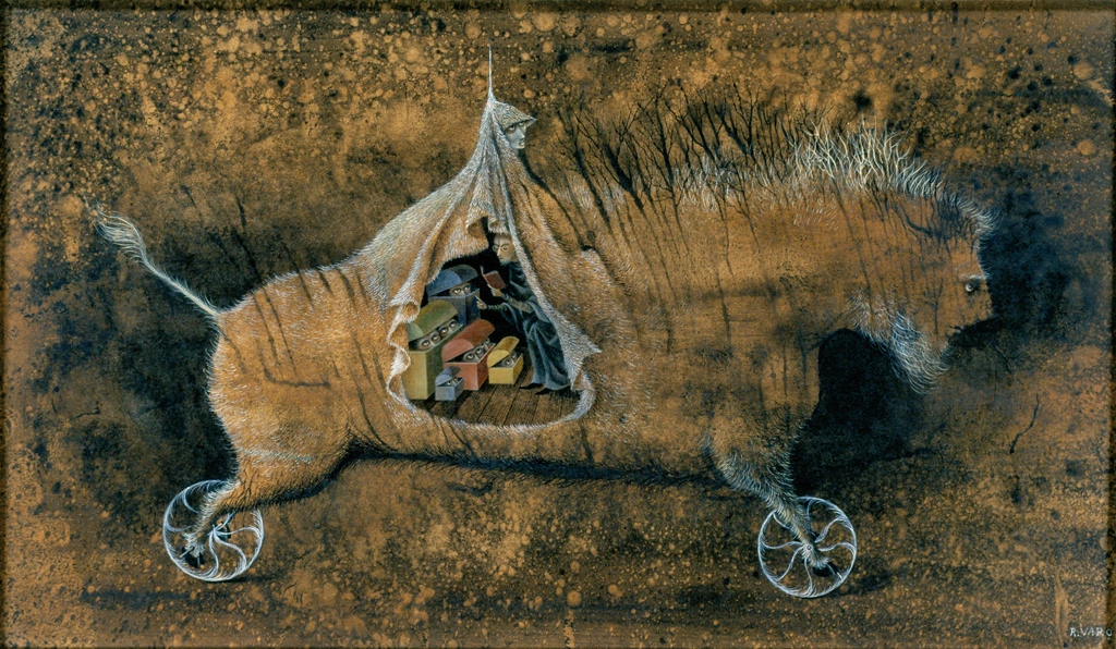 Internado ambulante by Remedios Varo (1962) | from Remedios Varo on X