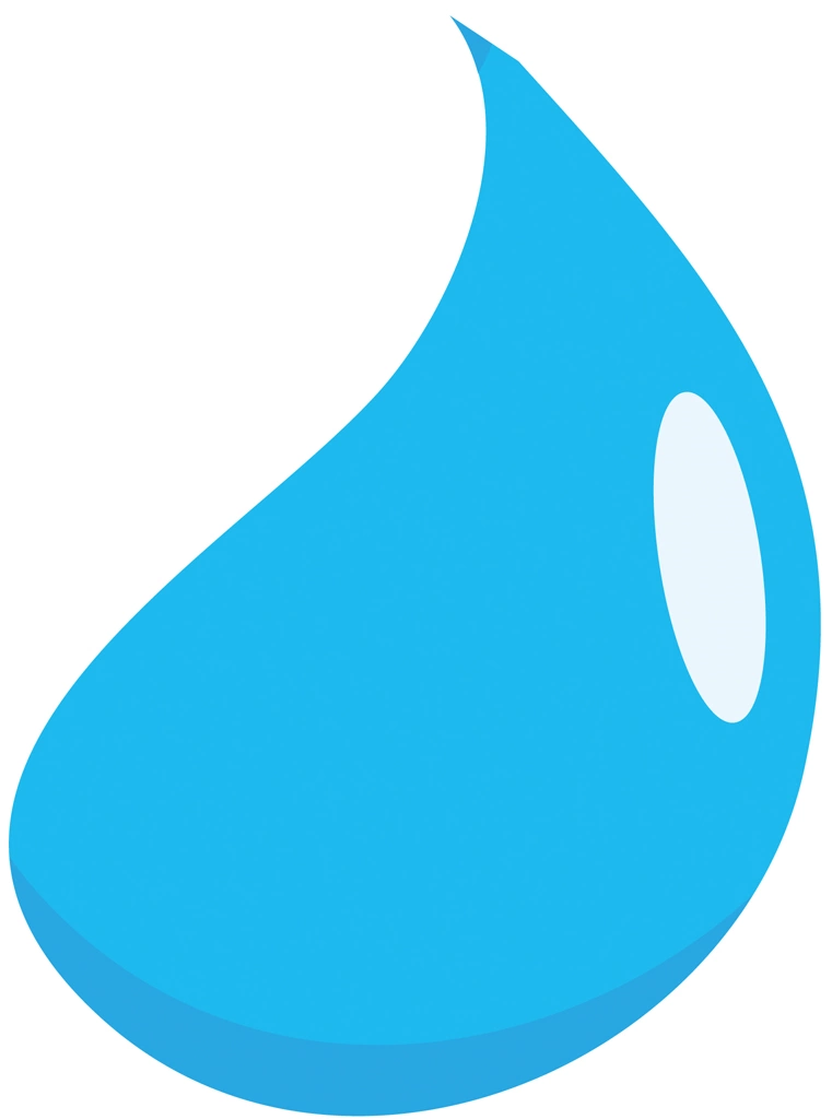 Set of 6 Water Drop Illustrations and Vectors | Distorted Teardrop Shape