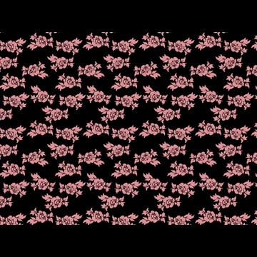 5種類のバラ柄模様の背景イラストとベクター