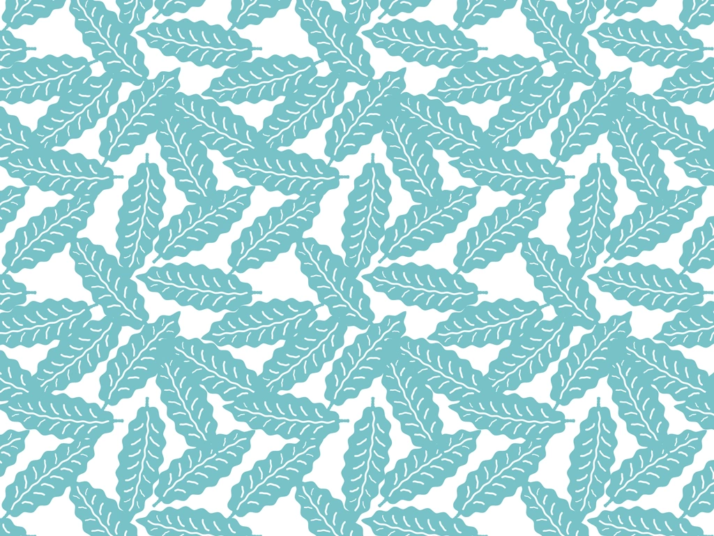 Set of 5 Seamless Leaf Pattern Background Illustrations and Vectors | Green