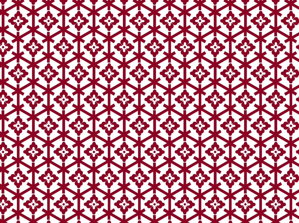 Set of 5 Hanabishi and Tortoiseshell Background Illustrations and Vectors | Red and White