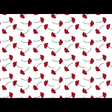 5種類のバラ柄模様の背景イラストとベクター
