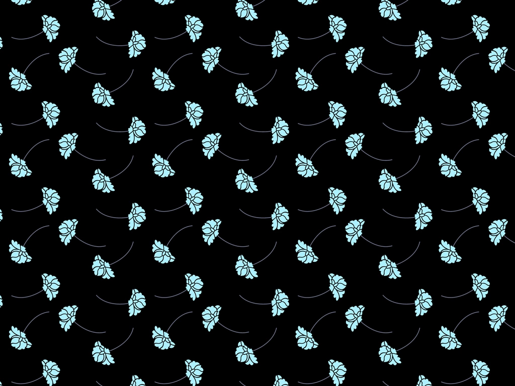 Set of 5 Rose Pattern Background Illustrations and Vectors | Light Blue Green and Black