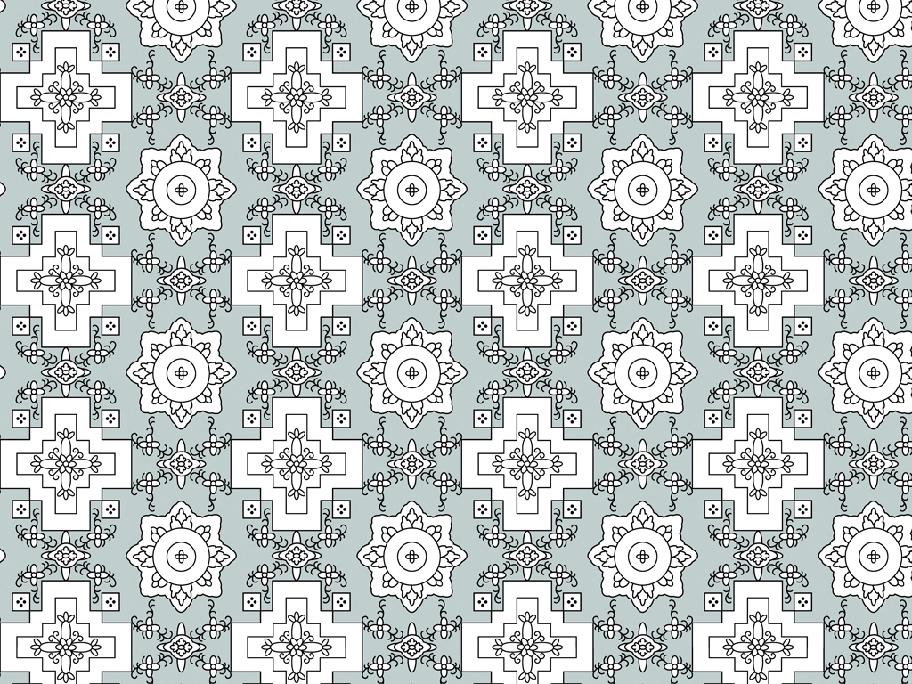 Set of 5 Shape Pattern Background Illustrations and Vectors | White and Gray
