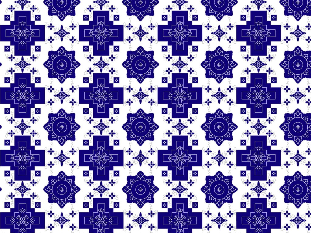 Set of 5 Shape Pattern Background Illustrations and Vectors | Blue and White