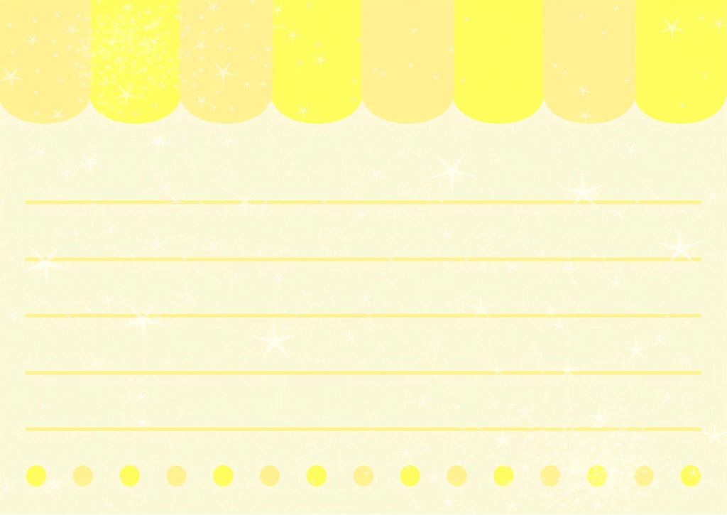 Set of 5 Eaves and Notepaper Background Illustrations | Yellow