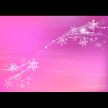 5種類の流れる雪の結晶の背景イラストとベクター