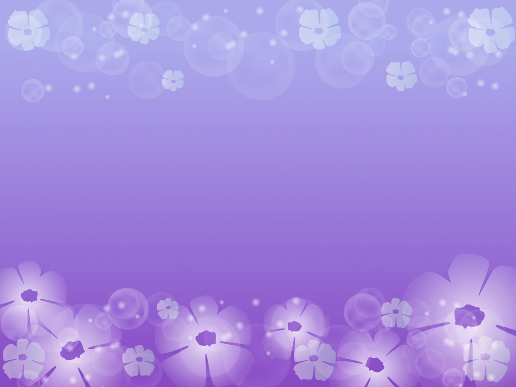 Set of 5 White Flower and Light Bokeh Background Illustrations and Vectors | Purple